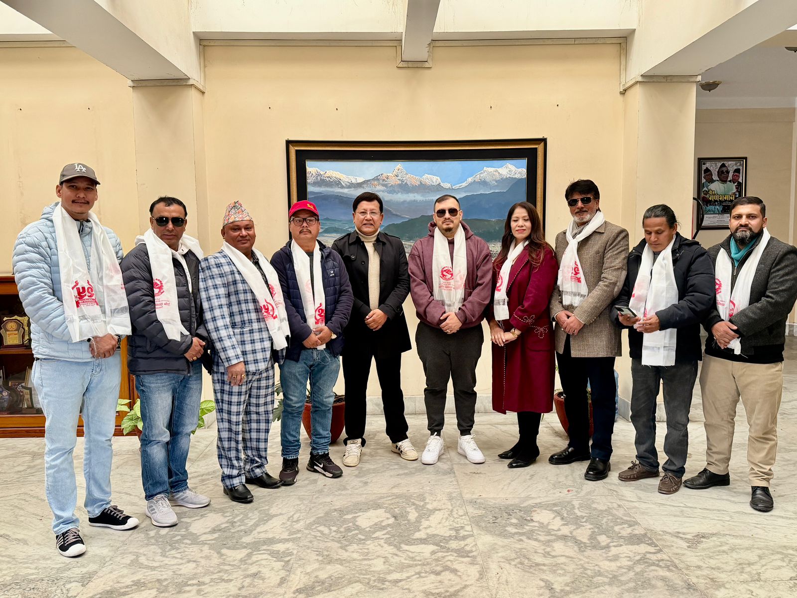 निर्माता संघका नवनिर्वाचित पदाधिकारीलाई चलचित्र विकास बोर्डको स्वागत