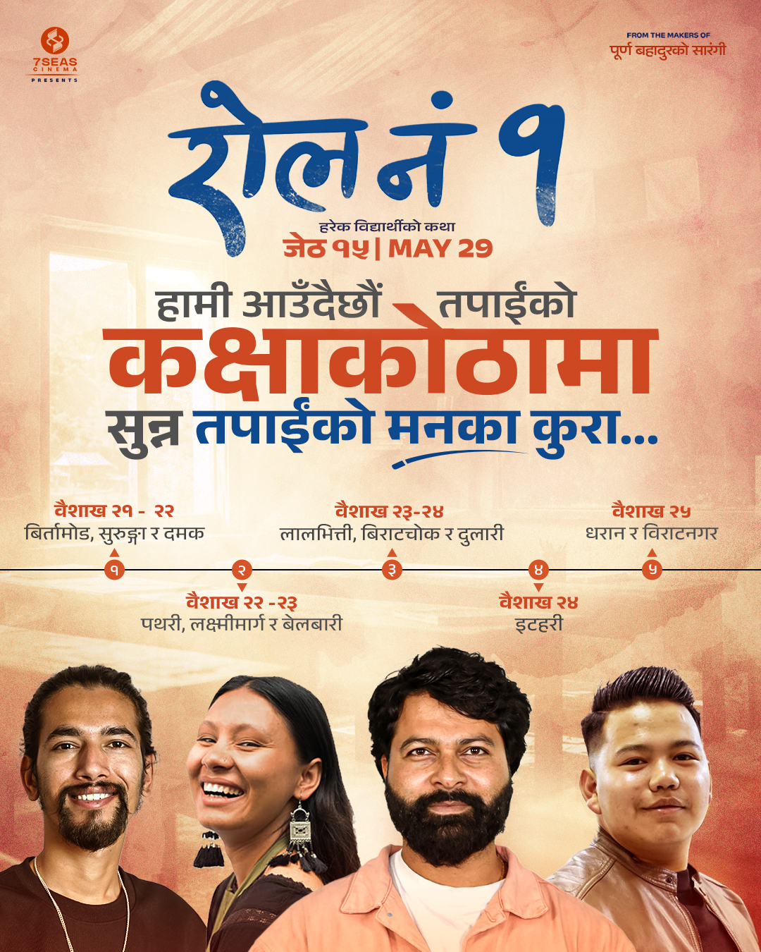 ‘रोल नं १’को निर्माण टिम पब्लिसिटी गर्न मोफसलमा